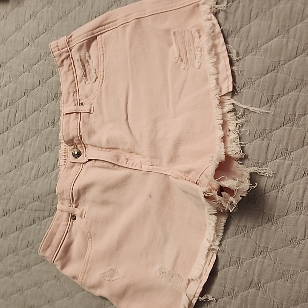 AERIE DENIM SHORTS SIZE LARGE